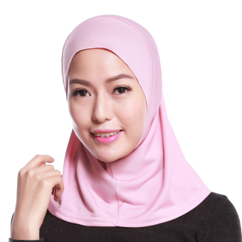 Agapeon Muslim Mini Hijab Tudung Cotton&Linen Pink  