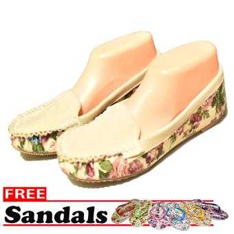 Aintan Flat Shoes NS 10- Sepatu Balet - Putih Free Sandals  