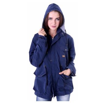 Aleganza Exclusive Casual Jaket Parka Distro Wanita Ggsh 363 [Navy]  