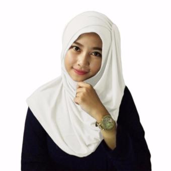 Alesya Hijab Kerudung Instan - Broken White  