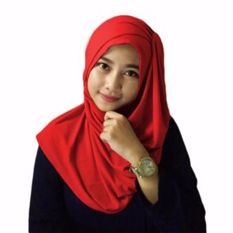 Alesya Hijab Kerudung Instan - Merah  
