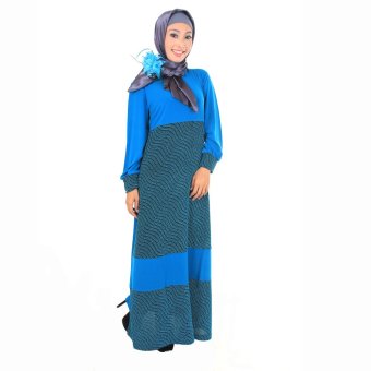 Andzya - Baju Muslim Wanita - 20675 - Biru  