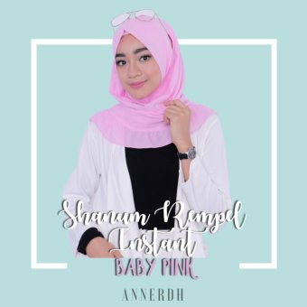 Annerdh - Shanum Hijab Instant Rempel - [ baby pink ]  