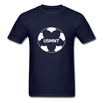 AOSEN FASHION Custom Design Men's Usmnt Ball T-Shirts Navy  