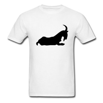 AOSEN FASHION Custom Printed Men's Capricorn Zodiac T-Shirts White  