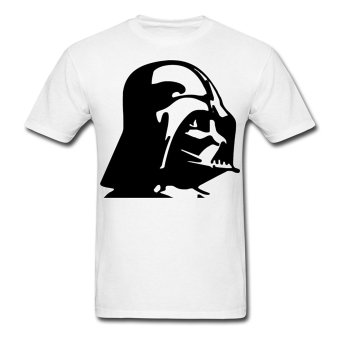AOSEN FASHION Men's Darth Vader T-Shirts White  
