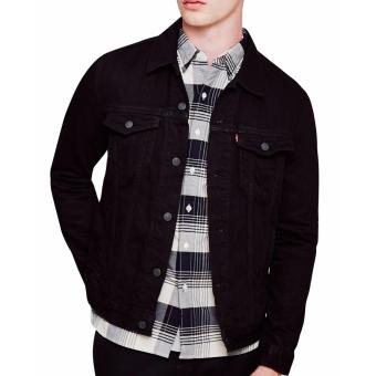 Arch Jacket Denim Full Black Men's - Black  