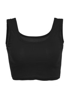 ASTAR Summer Sleeveless Casual Tops (Black)  