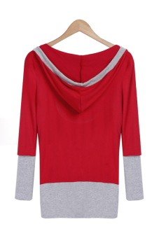 Astar Women's Long Sleeve Pullover Hoodies Coat Spring Summer (Red) - Intl - intl  