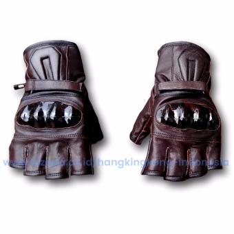 auto saver sarung tangan motor kulit protektor cokelat auto saver sarung tangan motor kulit protektor cokelat