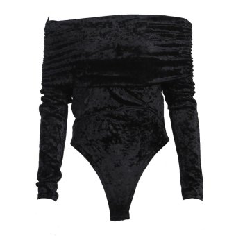 Autun Winter Bodysuit Vevsetong eeve ah Neck Roper Jupsuit  