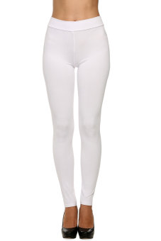 Azone Women Stretch Casual Skinny Leggings (White)   