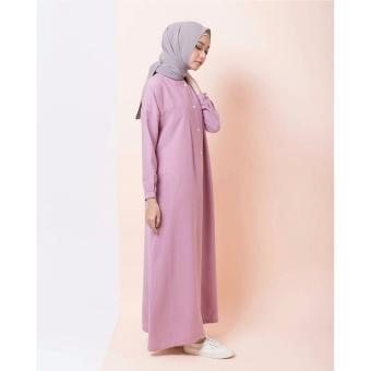 Baju Original Nafal Maxy Gamis Wolfice Gaun Pesta Panjang Baju Hijab Terusan Pengajian Wanita Muslimah Warna Pink  