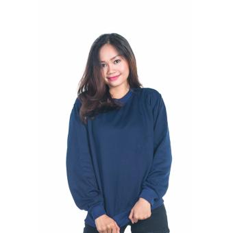 Bajukitaindonesia Jaket Basic Sweater Polos BIRUDONKER - Pria dan Wanita  