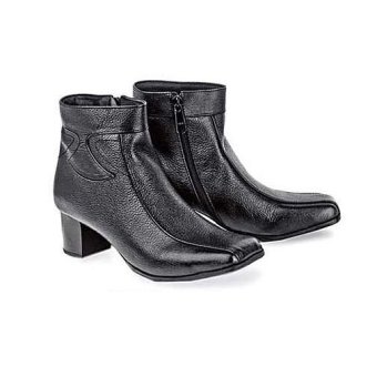 Baricco BRC 310 Sepatu Boots Formal Wanita Kulit Asli Keren ( Hitam )  