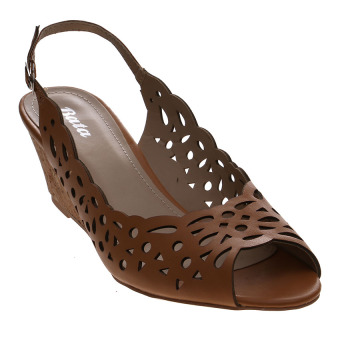 Bata Tamad Wedge Sandals - Cokelat  