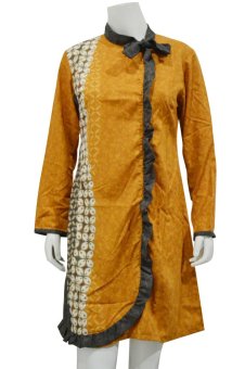 Batik Arjunaweda Sackdress Wanita - Kawung - Kuning  