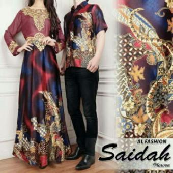 Batik Couple Saidah Ez - Maron  