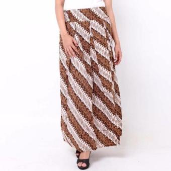 Batik Distro R1131 Rok Wanita Jarik Panjang - Coklat  