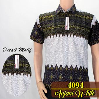 Batik Kota 4094 Kemeja Hem Batik Pria Motif Rangrang Anjani Ungu  