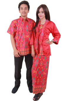 Batik Putri Ayu Solo Batik Sarimbit Batik Couple Ayuna Srg 45-Merah  