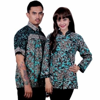 Batik Putri Ayu Solo Batik Sarimbit Blouse SRB15-Hijau  