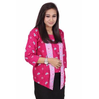 Batik putri ayu solo blouse batik kutubaru B200 [Pink]  