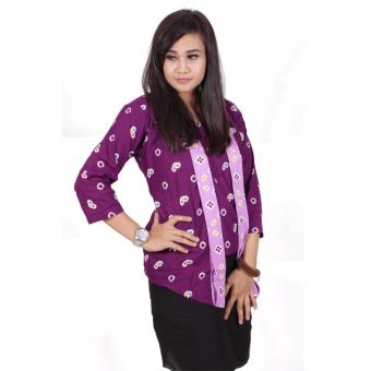 Batik putri ayu solo blouse batik kutubaru B200 [Ungu]  