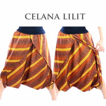 Bawahan Celana Batik Kulot Balon Sogan LC1  