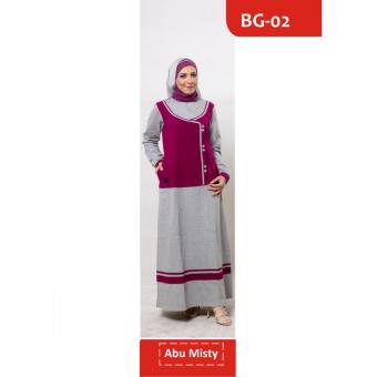 Believe AG-02 Baju Muslim Baju Hijab Baju Muslim Modern Wanita Baju Muslim Gamis Dress Kaos Abu Misty  