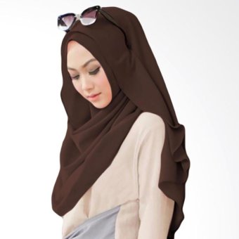 Belle Hijab Kerudung Instan - Dark Brown  