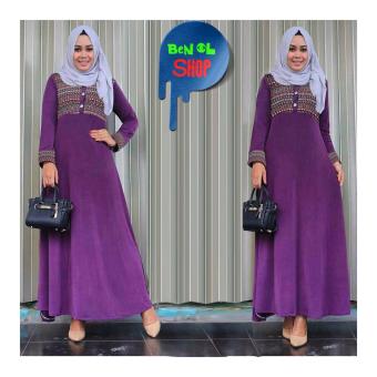 BenOlshop Gamis Danish Maxi Dress Ungu (No Pasmina)  