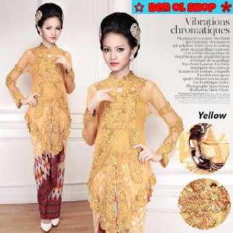 BenOlshop Stelan Kebaya Modren Serong Gold  