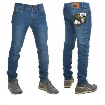 [Best Seller]FG Cejana Jeans Skinny Pria biru - Bio Wash  