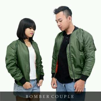 BGSR jaket bomber couple pria dan wanita \[green]\  