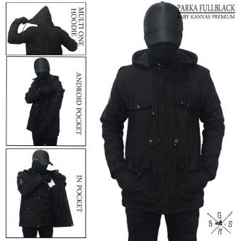 BGSR Jaket Parka full Black  