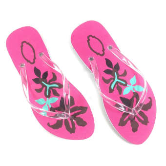 BinAli Sandal Wanita FlipFlop Original Cutting Mode Bunga - Pink  