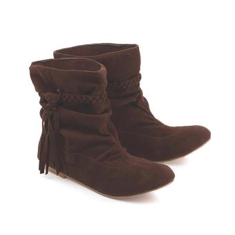 Blackkelly Sepatu Casual Boots Wanita LDG 162 - Brown  