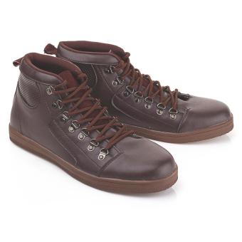 Blackkelly Sepatu Casual High Cut Pria LAY 210 - Brown  