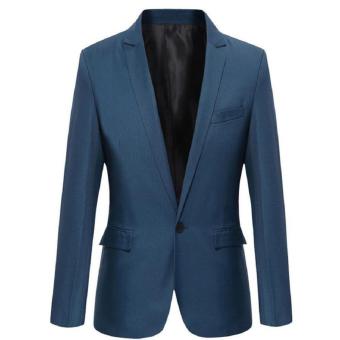 Blazer Pria - Korean Style Blazer Suit - Biru Tua  