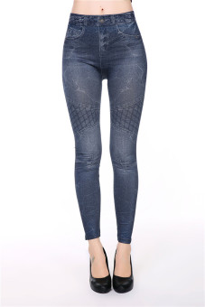 Blue jean looking one size Stretchy Leggings (Intl)  