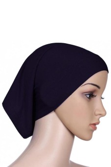 Bluelans Islamic Muslim Women's Head Scarf Cotton Hijab Cover Headwrap Bonnet Black - Intl  