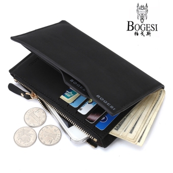 bogesi pendek pria multifungsi dompet kulit dengan slot kartu yang dapat dilepas dan dompet koin bogesi pendek pria multifungsi dompet kulit dengan slot kartu yang dapat dilepas dan dompet koin