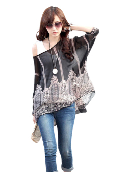 Bohemian Sleeve T-Shirt (Black)  