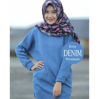 Boxy Sweater Premium (DENIM)  