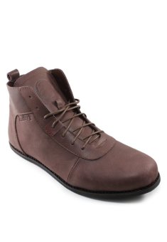 Bradleys Brodo Ceper Sepatu Boots Pria - Leather Pull Up Brown  