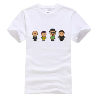 Breaking Bad Fashion T-Shirt Casual Short sleeve Heisenberg Cotton T-Shirt(White) - Intl  