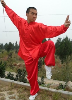 Breathable Taichi Kungfu Suit(Red) (Intl)  