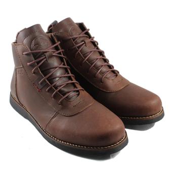 Brodo Sepatu Boots Kulit Asli 100% Bradleys Anubis Pull Up Leather (Coklat)  