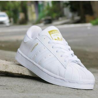 Bunda Store Sepatu Addas Superstar Sneaker Unisex - Full White  